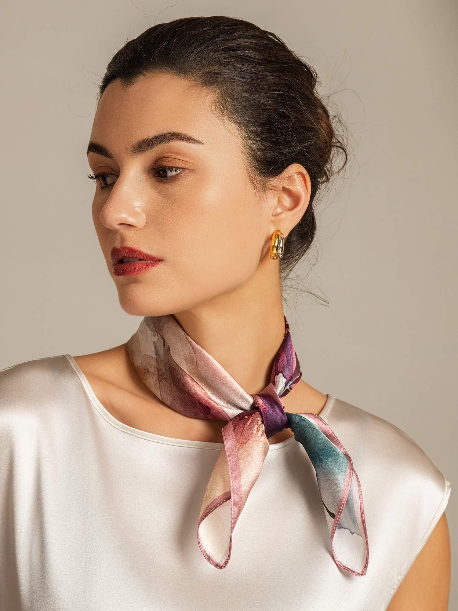 [P102] SilkSilky-NL Zijde Scarf 004,