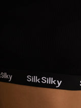 [Zwart] SilkSilky-NL Sleeveless Crew Neck Cami-Top 007
