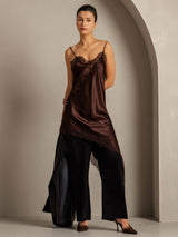 [Bruin] SilkSilky-NL Zijde Dress 009
