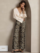 [Leopard] SilkSilky-NL 19Momme Zijde Womens Pants 005,