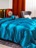 SilkSilky-NL 25Momme Duvet Cover Koningsblauw 001