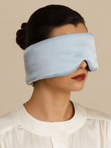 [Donkerblauw+Lichtblauw] SilkSilky-NL Oogmasker 001