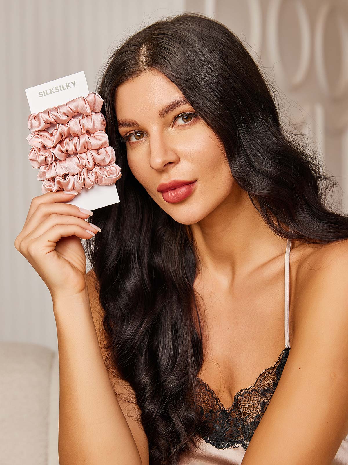 [Roze] SilkSilky-NL 19Momme Scrunchie 001