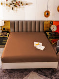 SilkSilky NL 19Momme Pure Silk Sheet Koffie 004