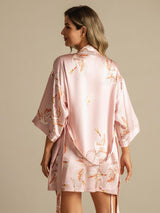 [Roze] SilkSilky-NL 3/4 Sleeve Dames Kamerjas 002