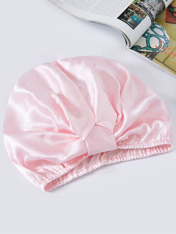 SilkSilky NL Pure Silk Sleep Cap Roze 002