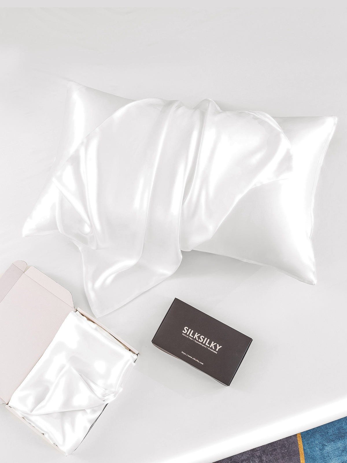 SilkSilky NL 30Momme Pure Silk Pillowcase Wit 005