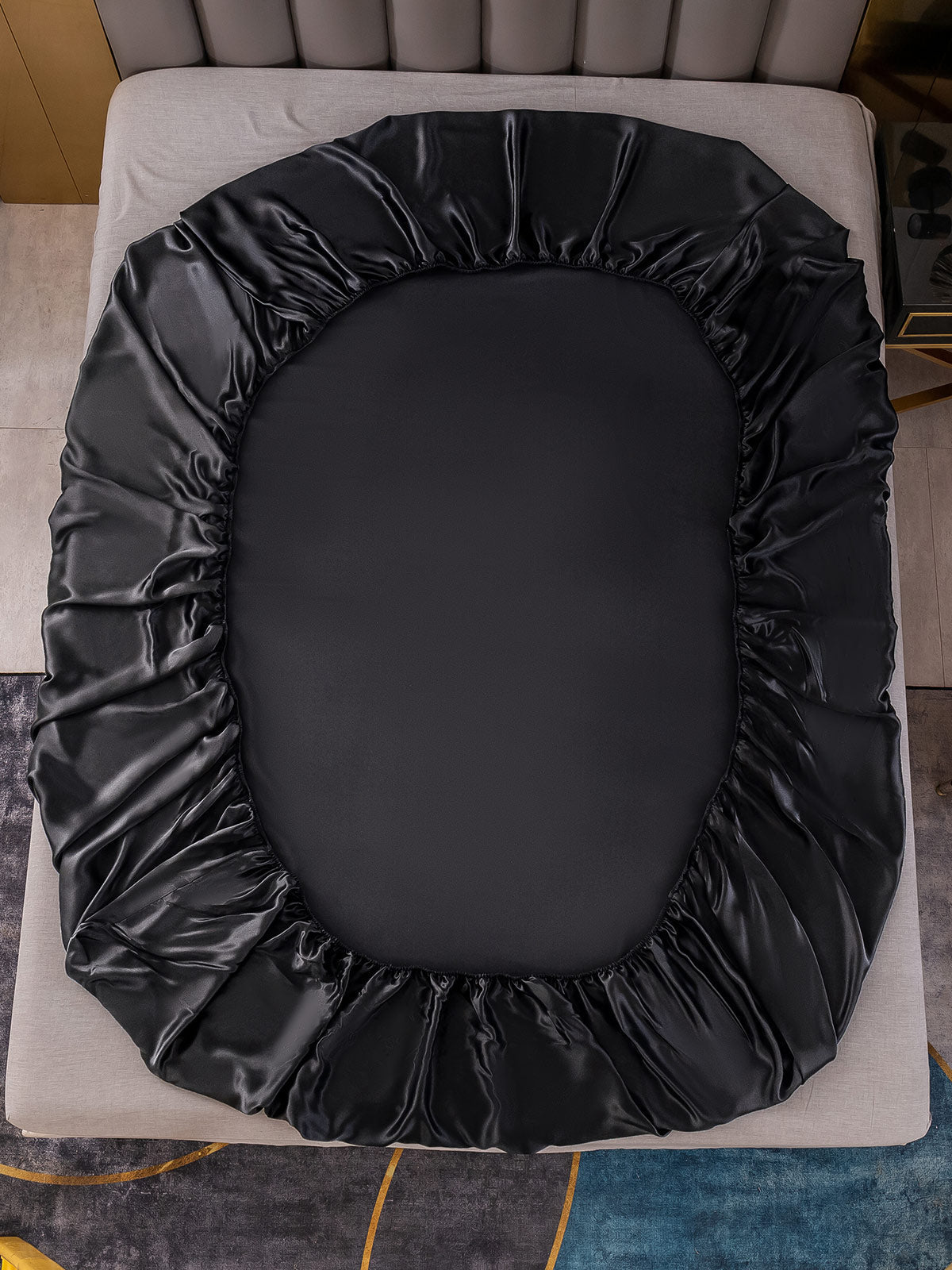 [Zwart] SilkSilky-NL 19Momme Sheet 003