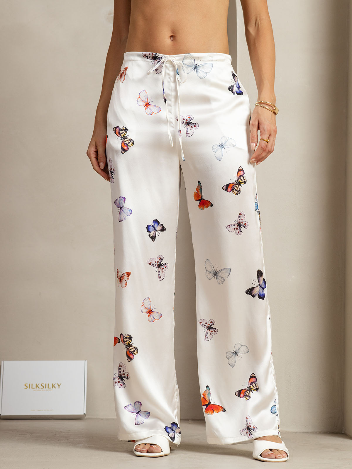 [Witte Vlinder] SilkSilky-NL 19Momme Zijde Womens Pants 001