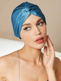 SilkSilky NL Pure Silk Sleep Cap Koningsblauw 001