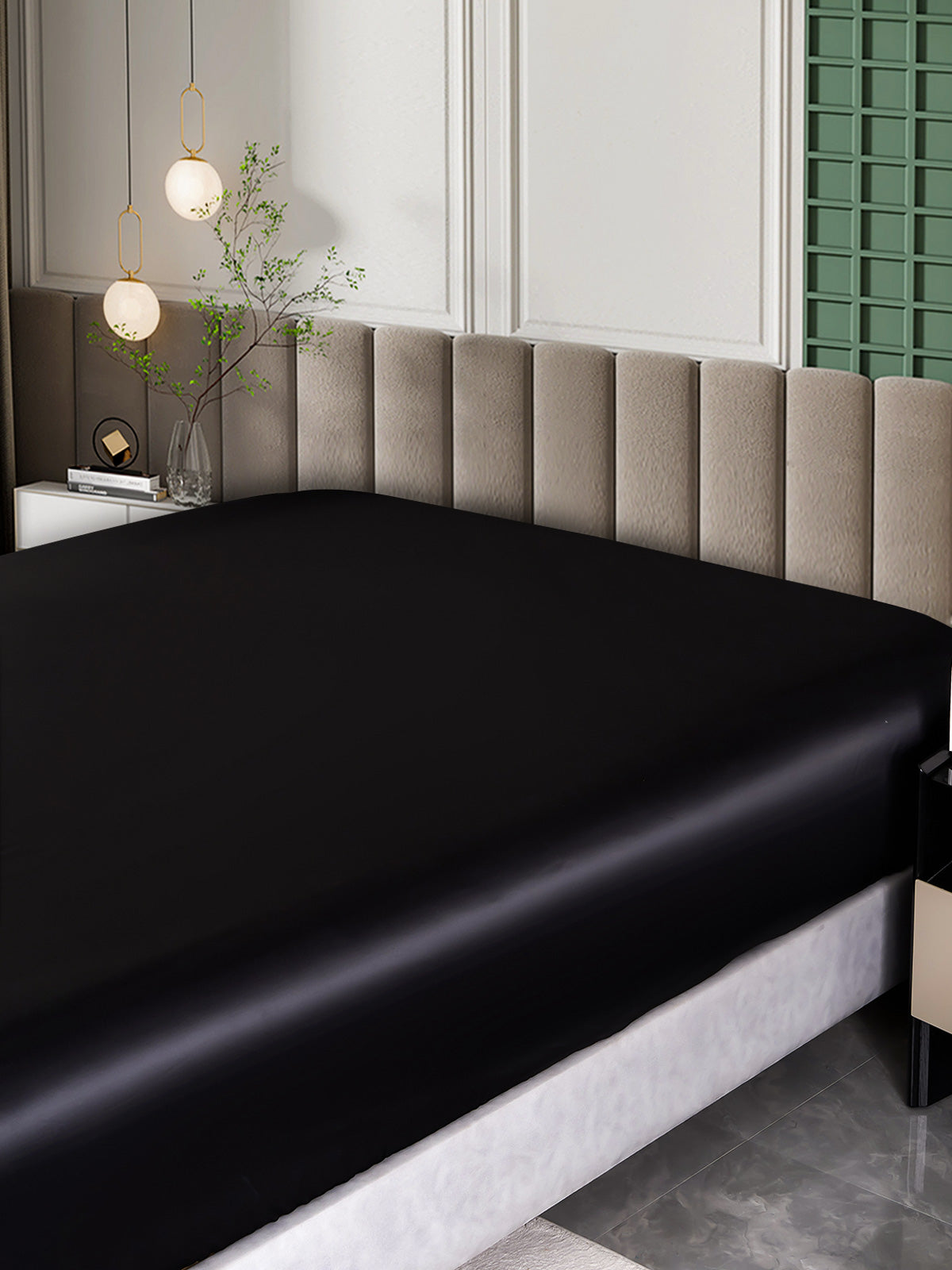 [Zwart] SilkSilky-NL 25Momme Sheet 005