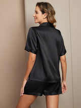 [Zwart] SilkSilky-NL Womens Pajamas 002,
