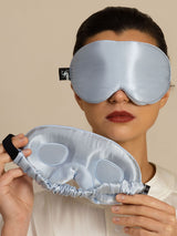 [Lichtblauw] SilkSilky-NL Oogmasker 003
