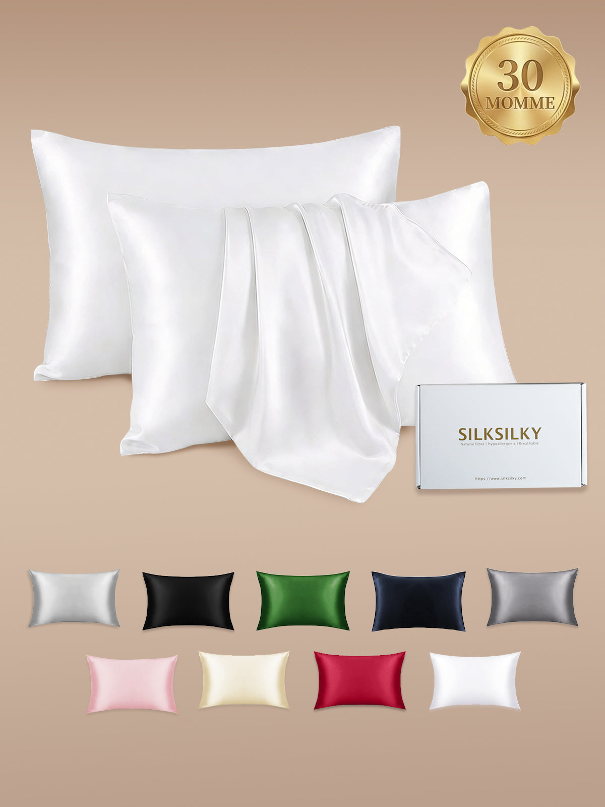 [Wit] SilkSilky-NL 30Momme Pillowcase 001