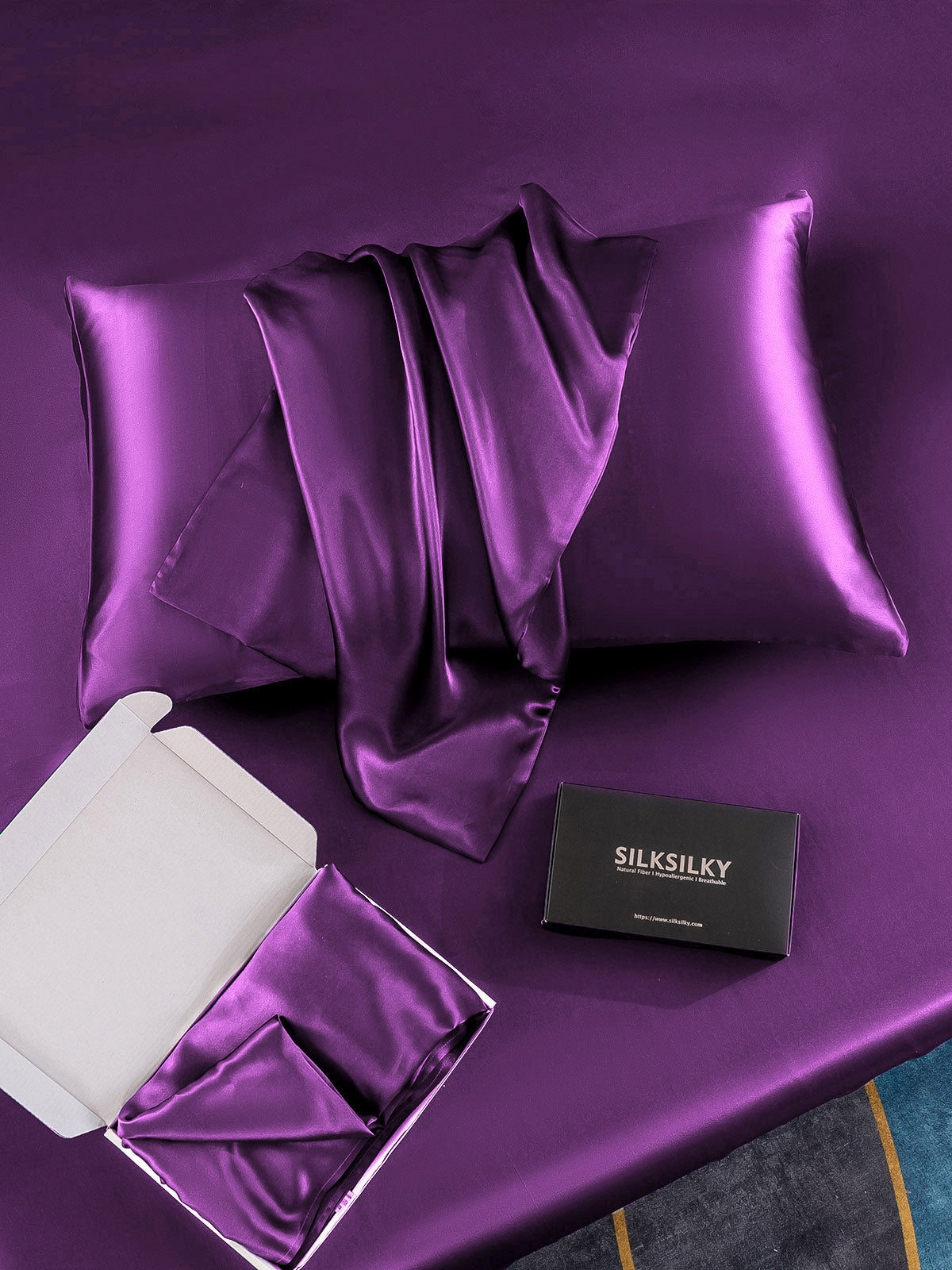 [Paars] SilkSilky-NL 19Momme Pillowcase 006