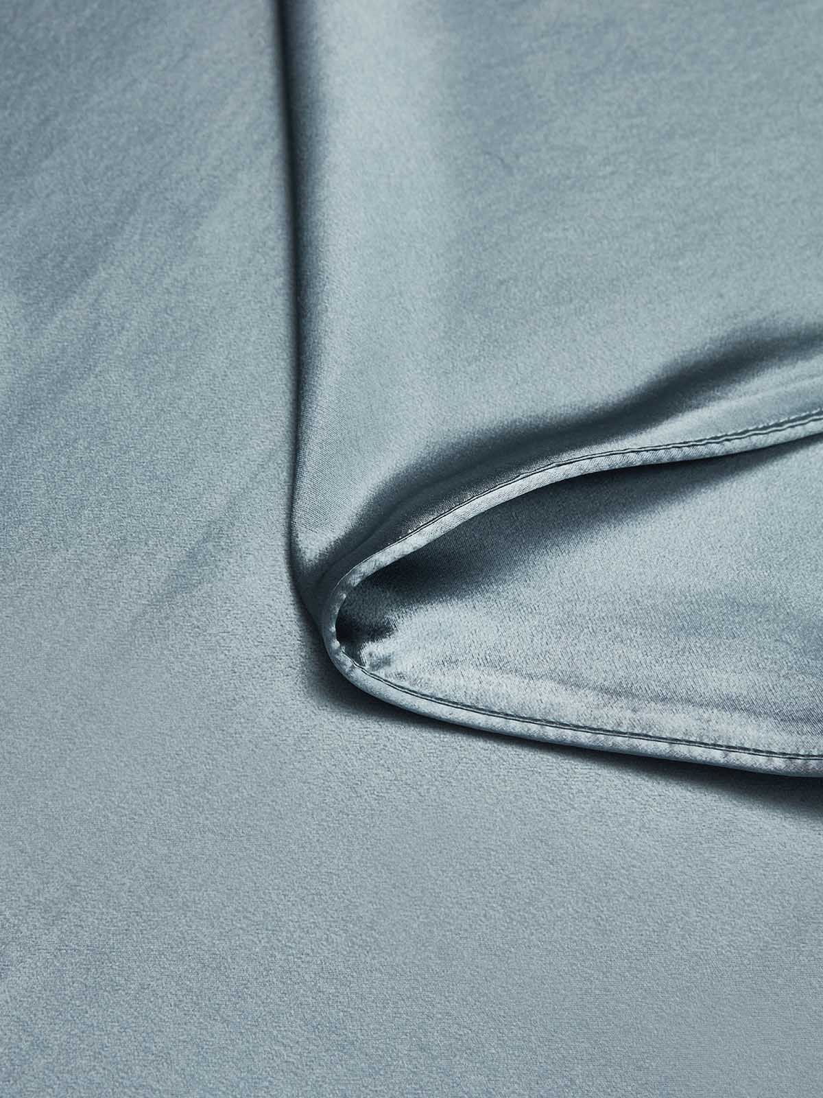 [Grijsachtig Blauw] SilkSilky-NL 19Momme Duvet Cover 004