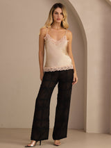 [Champagne] SilkSilky-NL V Neck Cami-Top 006