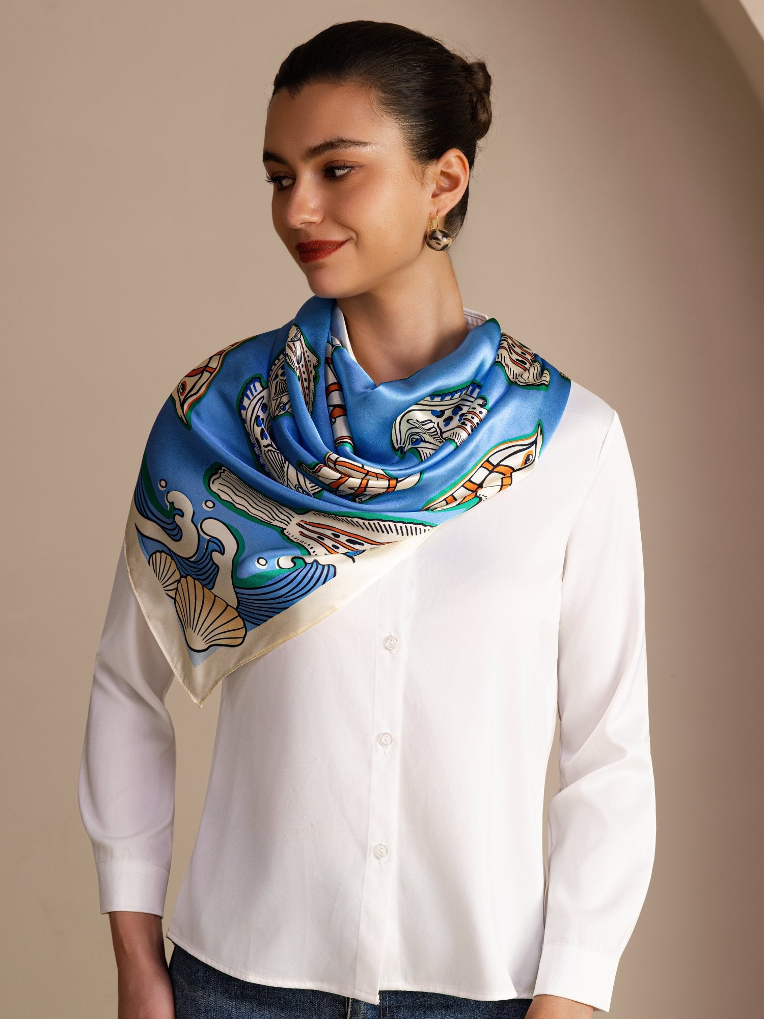 [Blauwe Vis] SilkSilky-NL Scarf 002