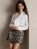 SilkSilky NL 19Momme Zijde Skirt Leopard 003