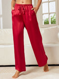 SilkSilky NL Pure Silk Womens Pants Wijn 005