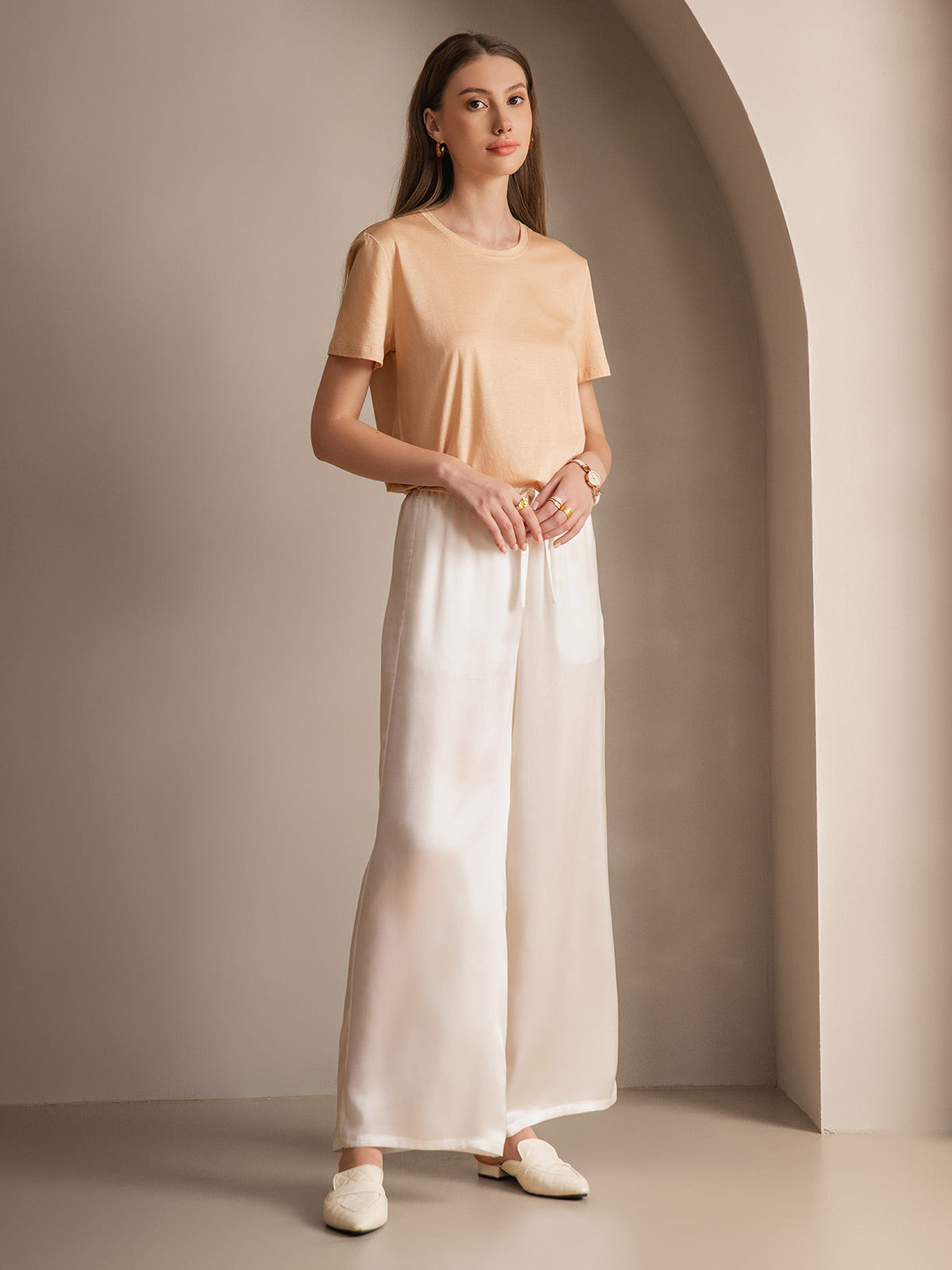 [Wit] SilkSilky-NL Womens Pants 004