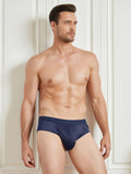 SilkSilky NL Zijde Gebreid Mens Underwear Donkerblauw 003