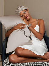 [Khaki] SilkSilky-NL 19Momme Pure Silk Pillowcase Set 001