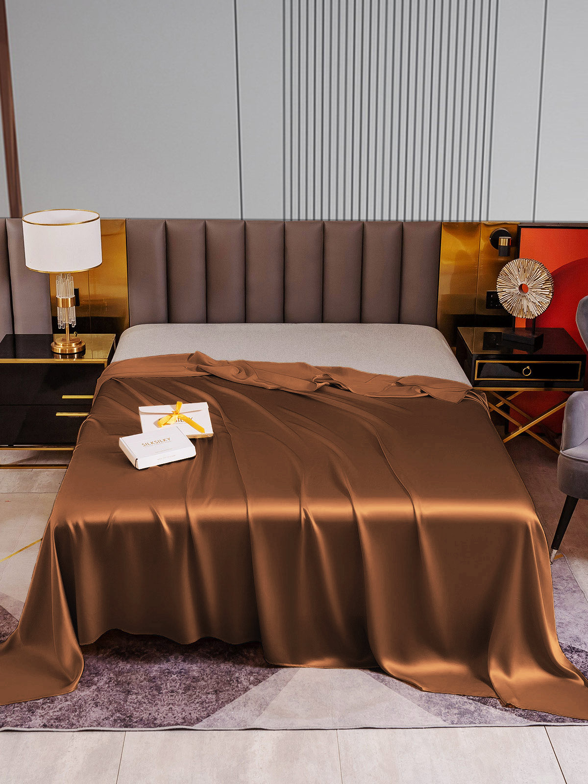 [Koffie] SilkSilky-NL 22Momme Sheet 001