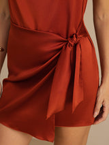 [Karamel] SilkSilky-NL Sleeveless Cowl Neck Jurk 005