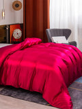 SilkSilky NL 19Momme Pure Silk Duvet Cover Wijn 001