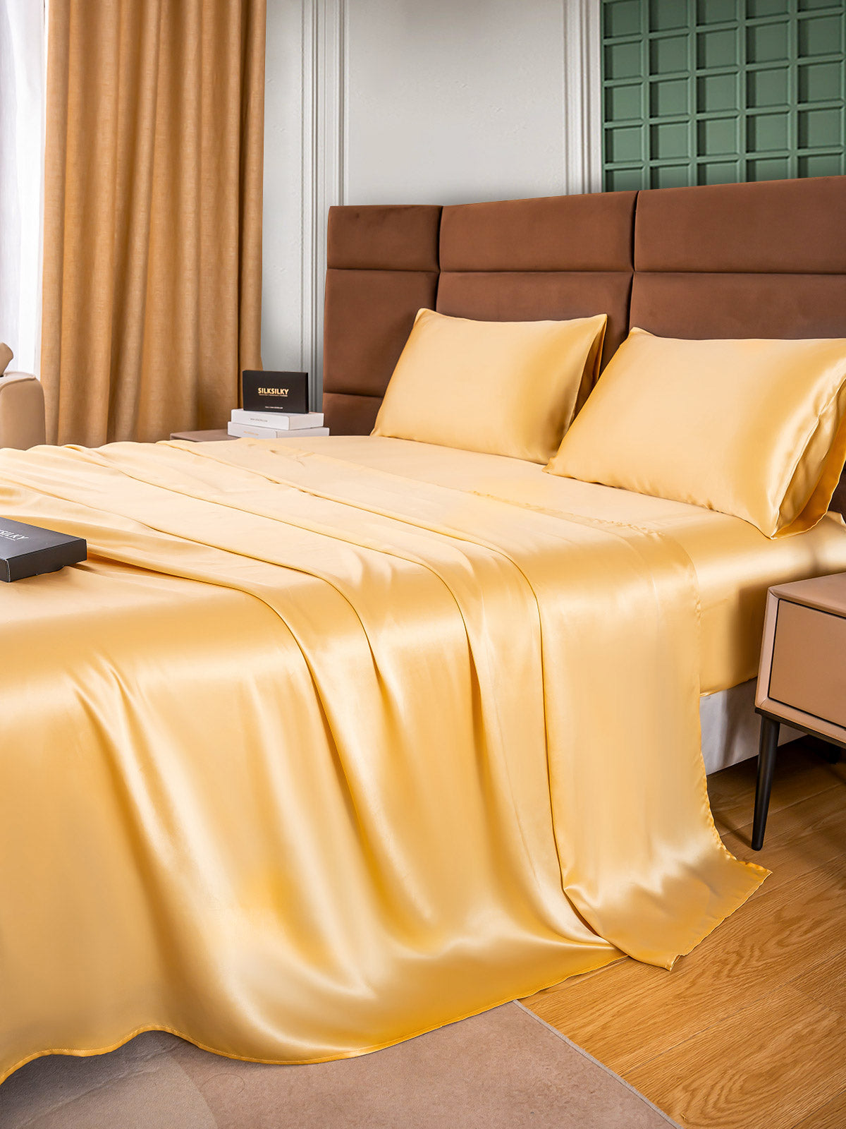 [Champagne] SilkSilky-NL 25Momme Bedding Set 003