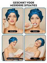 [Koningsblauw] SilkSilky-NL Slaapmutsen 006
