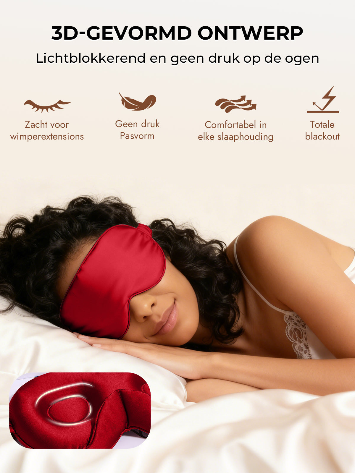 [Wijn] SilkSilky-NL Zijde Eye Mask 006