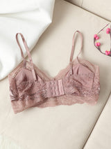 [Bleek Mauve] SilkSilky-NL Zijde Gebreid Bra 006