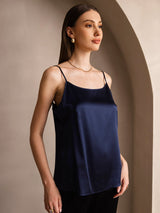 [Donkerblauw] SilkSilky-NL Spaghetti Strap Cami-Top 004
