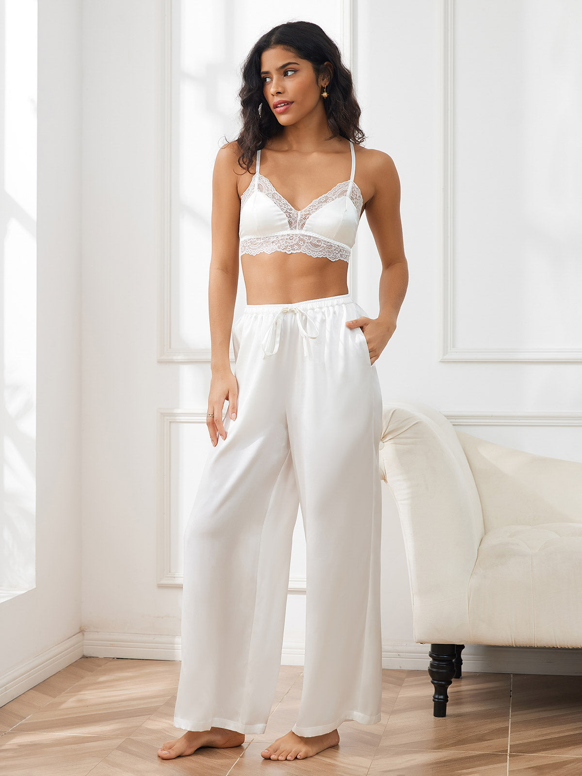 [Wit] SilkSilky-NL Womens Pants 006