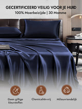 [Donkerblauw] SilkSilky-NL 30Momme Pillowcase 007