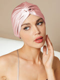 SilkSilky NL Pure Silk Sleep Cap Roze 001