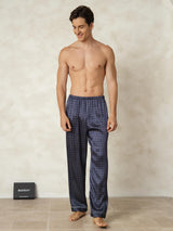 [Marine Ginkgo] SilkSilky-NL Mens Sleep Bottoms 005