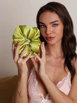 [Groen] SilkSilky-NL Scrunchie 003