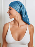 SilkSilky NL Pure Silk Sleep Cap Koningsblauw 003