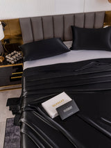 [Zwart] SilkSilky-NL 19Momme Bedding Set 005