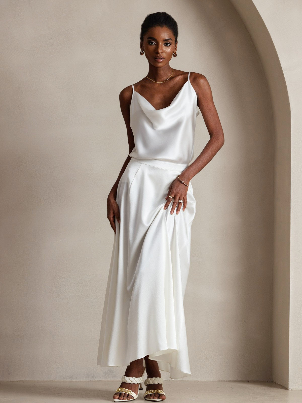 [Wit] SilkSilky-NL 19Momme Zijde Camisoles 001