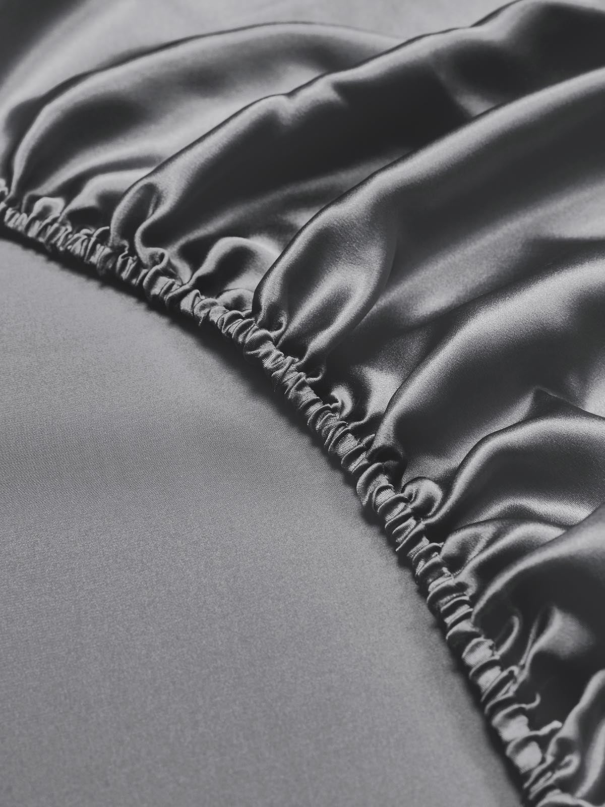 [Donkergrijs] SilkSilky-NL 19Momme Bedding Set 004