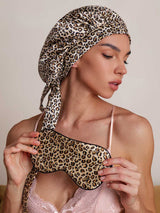 SilkSilky-NL Zijde Sleep Cap Leopard 002