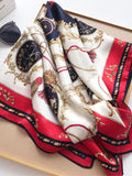 SilkSilky NL Pure Silk Scarf Donkerrood 003