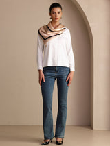 [Beige Vierkant] SilkSilky-NL Sjaal 006