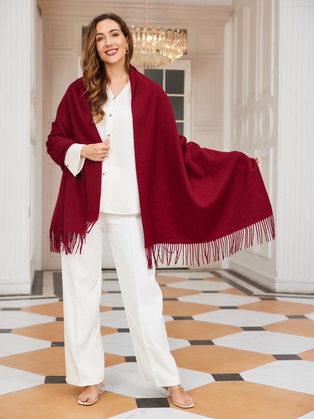 [Wijn] SilkSilky-NL Wol Scarf 002