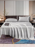 SilkSilky NL 22Momme Pure Silk Bedding Set Zilver 001