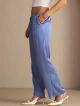 [Blauwe Krijtstreep] SilkSilky-NL Womens Pants 003